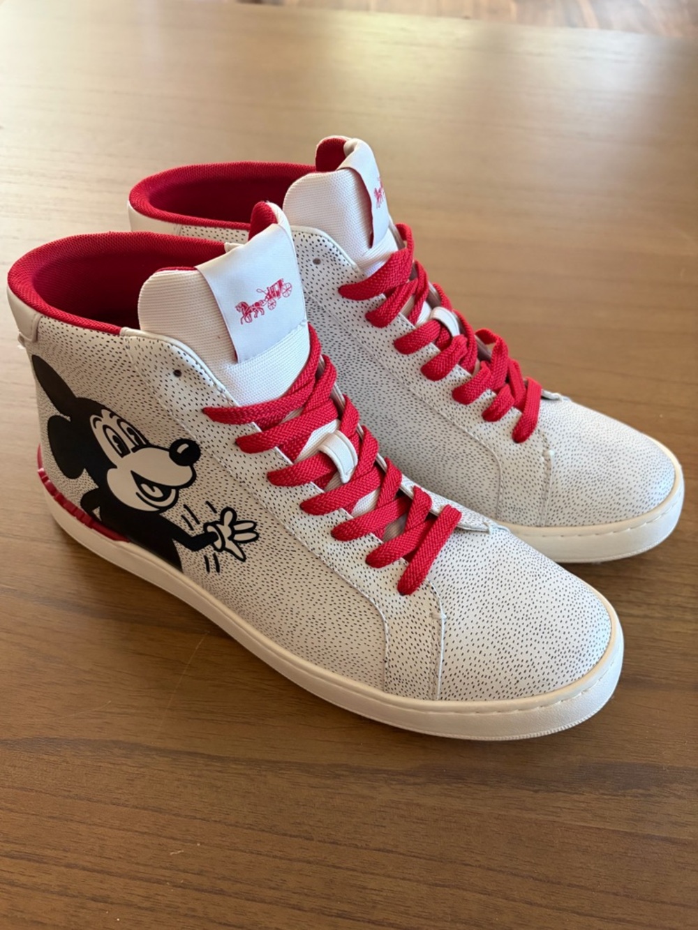 Coach x Mickey Mouse x Keith Haring High Top Sneakers
